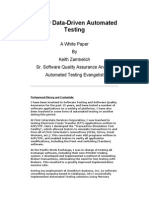 Totally Data Driven Automated Testing