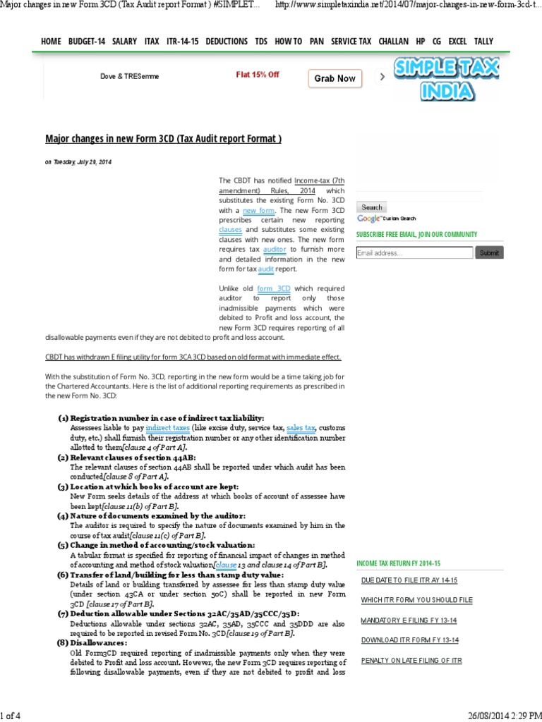 Form 3cd for ay 2020-21 pdf image