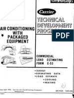 AC With Packaged System - Commercial Load Estimating