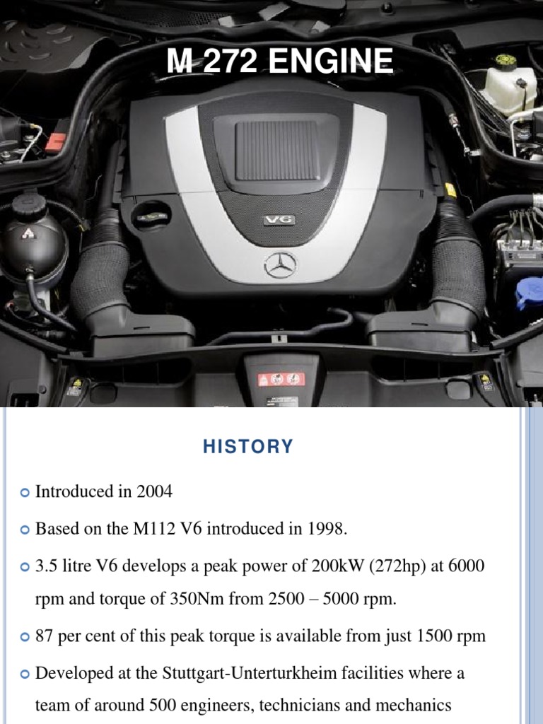 Mercedes Benz M272 Engine | PDF | Rotating Machines | Transportation ...