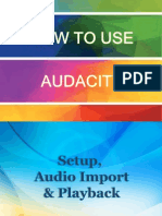 How To Use Audacity