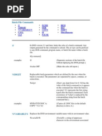 MS-DOS Batch Script Guide - Script Language, Syntax & Examples | PDF