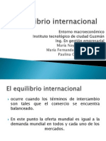 Equilibrio Internacional