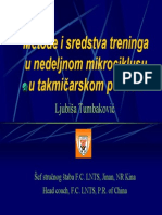 Metode I Sredstva Treninga U Nedeljnom Mikrociklus Ljubiša Tumbaković