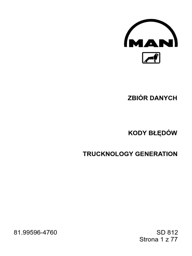 MAN Kody Błędów PDF