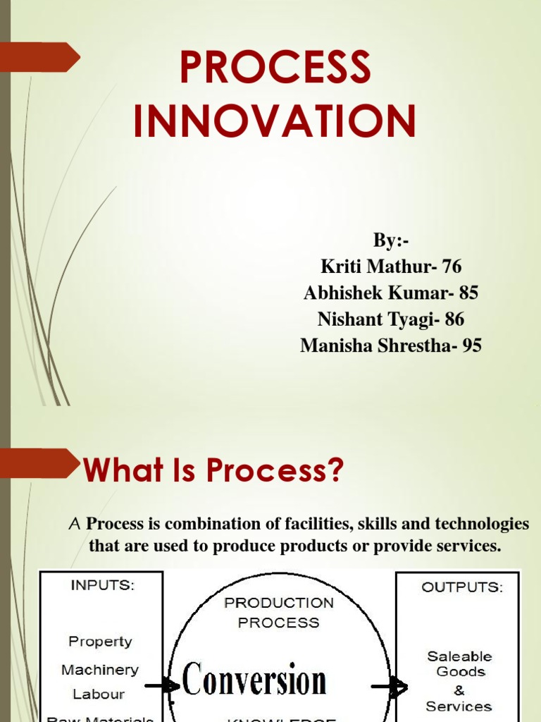 Process Innovation | PDF | Process Engineering | Business Process