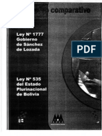 Ley #1777 - Ley #535 - Comparativo