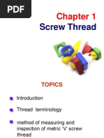 Measure Threads with Three-Wire Method | PDF | Screw