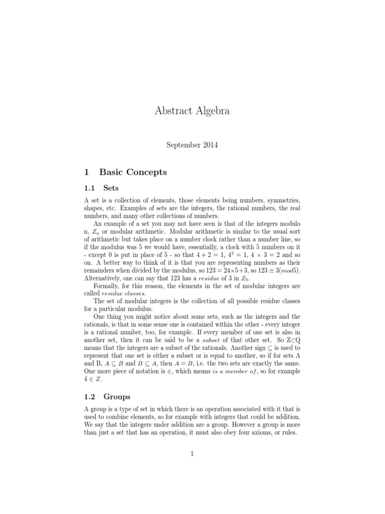 Group Theory Sheet 1 | PDF | Group (Mathematics) | Integer