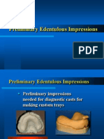 Edentulous Impression Techniques for Diagnostic Casts