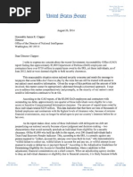2014-08-26 Tester to ODNI Director Clapper RE Security Clearance Tax Del...