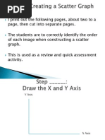 Steps for Creating a Scatter Graph - Review Cards