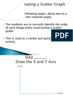 Steps For Creating A Scatter Graph - Review Cards