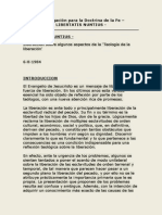 Libertatis Nuntius Congregación Para La Docrtina de La Fe. Instrucción Sobre Algunos Aspectos de La Teología de La Liberación.