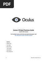 Oculus Best Practices