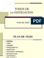Metodos de Investigacion - Plan de Tesis.2013