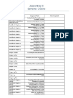 Course Outline For Accounting III