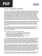 Horton Infiltration Method