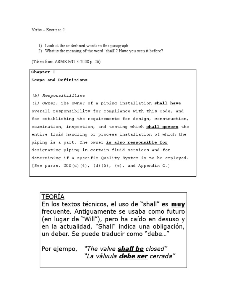 Scope and Definitions: (B) Responsibilities (1) Owner. The Owner of A ...