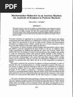 Silber - 1984 - Marketmaker Behavior in An Auction Market, An Analysis of Scalpers in Futures Markets