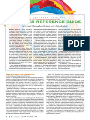 Additives Reference Guide 2013, PDF, Wear