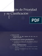 Definición de Prioridad y Su Clasificación