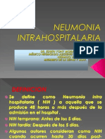 Neumonía intrahospitalaria: factores de riesgo, etiología y formas de transmisión