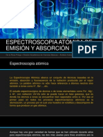 Espectroscopia Atómica, de Emisión y Absorción