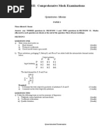 Quantitative Techniques Comprehensive Mock Examinations