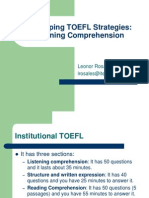 Developing TOEFL Strategies