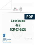 Actualizacion NOM 001 SEDE PDF