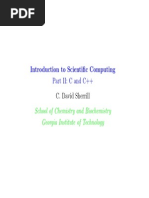 Introduction To Scientific Computing Part II: C and C++