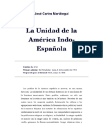 Mariátegui, José Carlos (1924) La Unidad de La America Indo Española