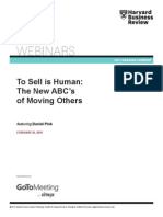 HBR GoToMeeting To Sell Is Human Brief