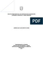 Efectos Tributarios de Los Contratos de Colaboracion Economica