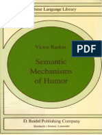 Semantic Mechanisms of Humor (RASKIN, V) 2