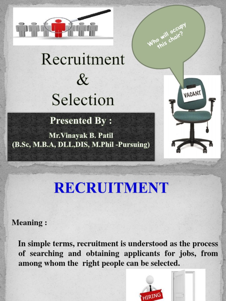 Recruitment and Selection Process Overview | PDF | Recruitment | Employment