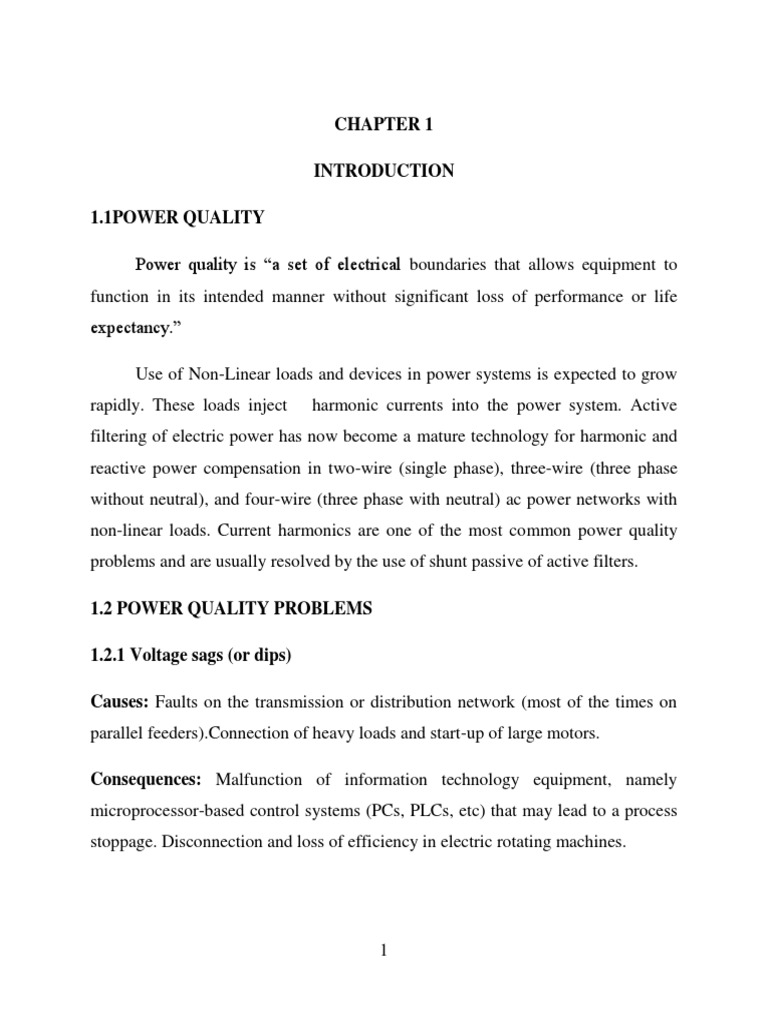 Power Quality Improvement Using Shunt Active Filter | PDF | Power ...