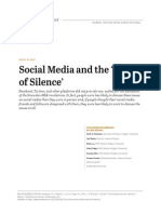 Social Media and The "Spiral of Silence"