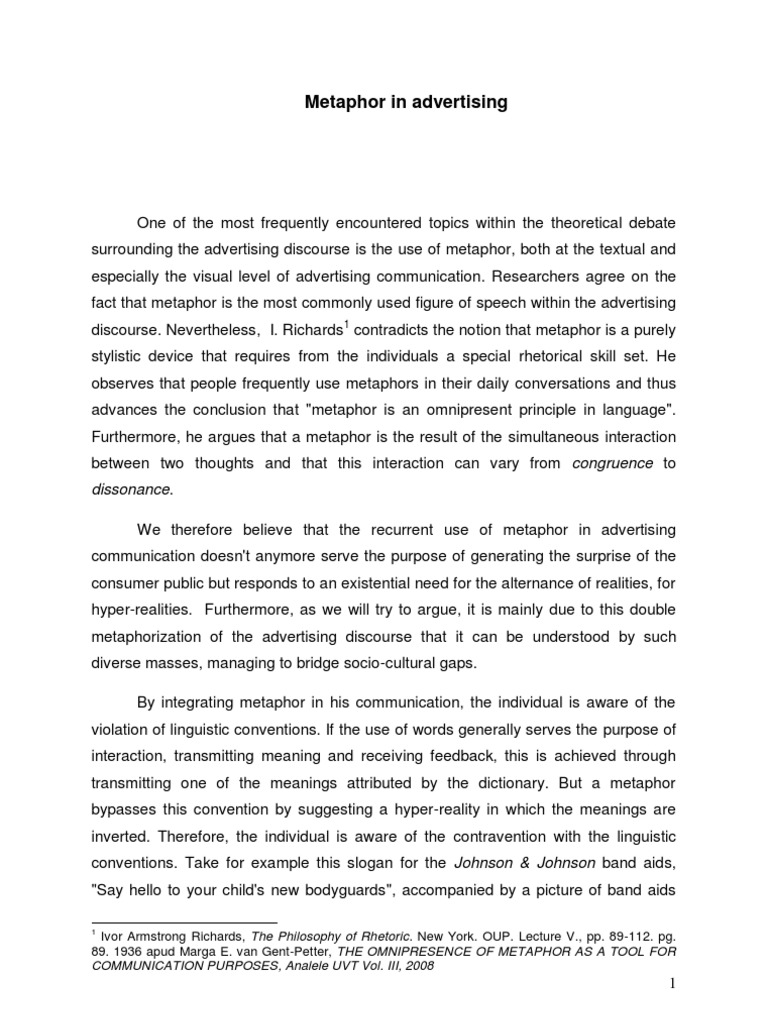 Extended metaphor example image