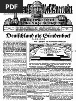 1929 Nr. 9, Deutschland Als Sündenbock; Ludendorffs Volkswarte, A3 Format