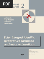 Franjic Pecaric Peric and Vukovic Euleridentities and Quadrature Formulas (1)