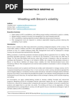Coinometrics Briefing #2 - Wrestling with Bitcoin's Volatility