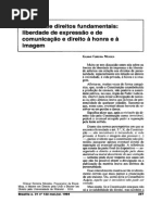 Colisao de Direitos Fundamentais Liberdade de Expressao e de Comunicacao e Direito a Honra e a Imagem
