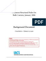 Common Structural Rules For Bulk Carriers, January 2006: Background Document