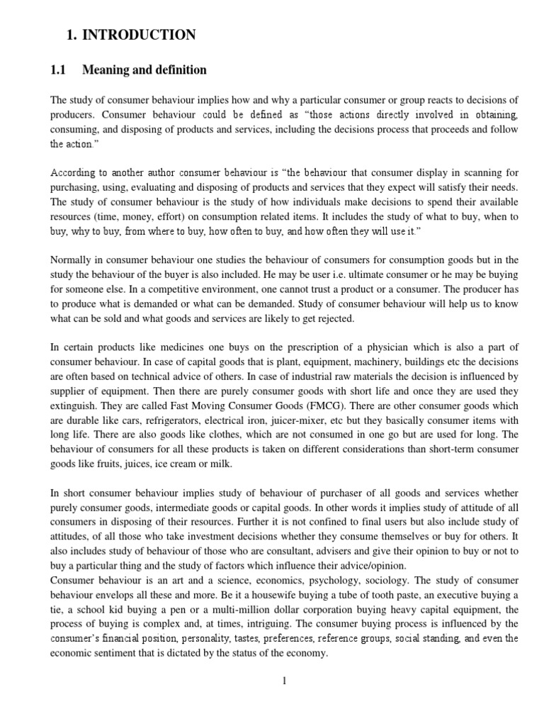 Consumer Behaviour Final | PDF | Online Shopping | Behavior