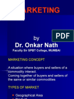 Marketing: Dr. Onkar Nath