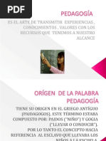 Pedagogía Presentación