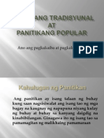 Panitikang Tradisyunal at Popular