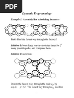 Dynamic Programming:: Example 1: Assembly Line Scheduling. Instance